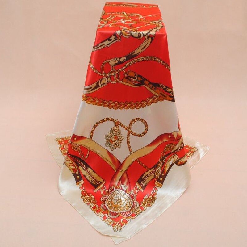 Silk Scarf Manufacturer - Bohemian Chain Pattern Scarf