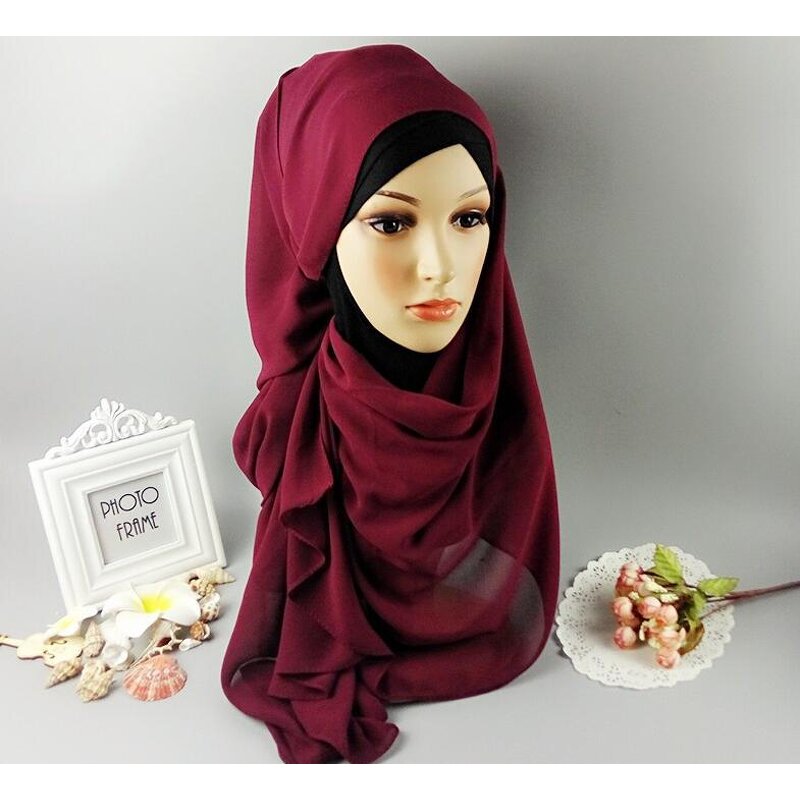 Muslim Hijab Factory - Pearl Chiffon Bubble Scarf Supplier
