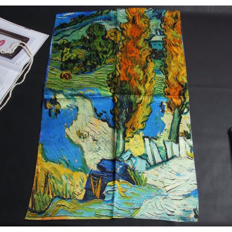 Silk Scarf Manufacturer - Satin Digital Print Scarf Supplier