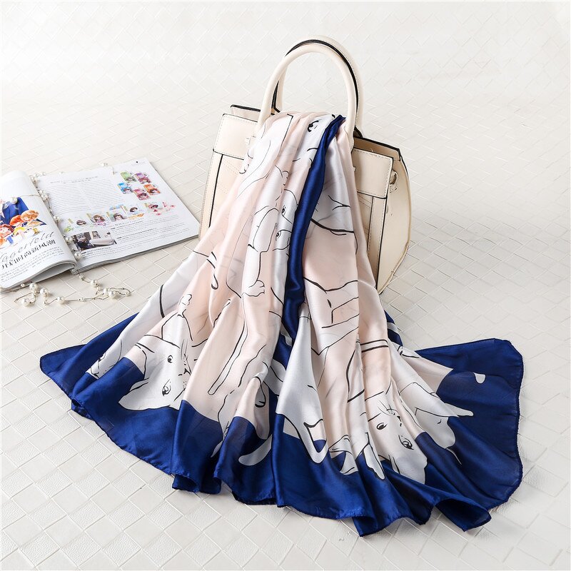 Beach Scarf Factory - Silk Satin Shawl Wholesale Supplier
