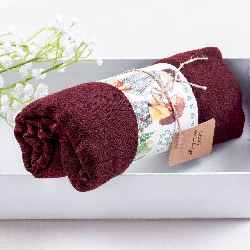 Muslim Hijab Factory - Cotton Linen Pashmina Scarf