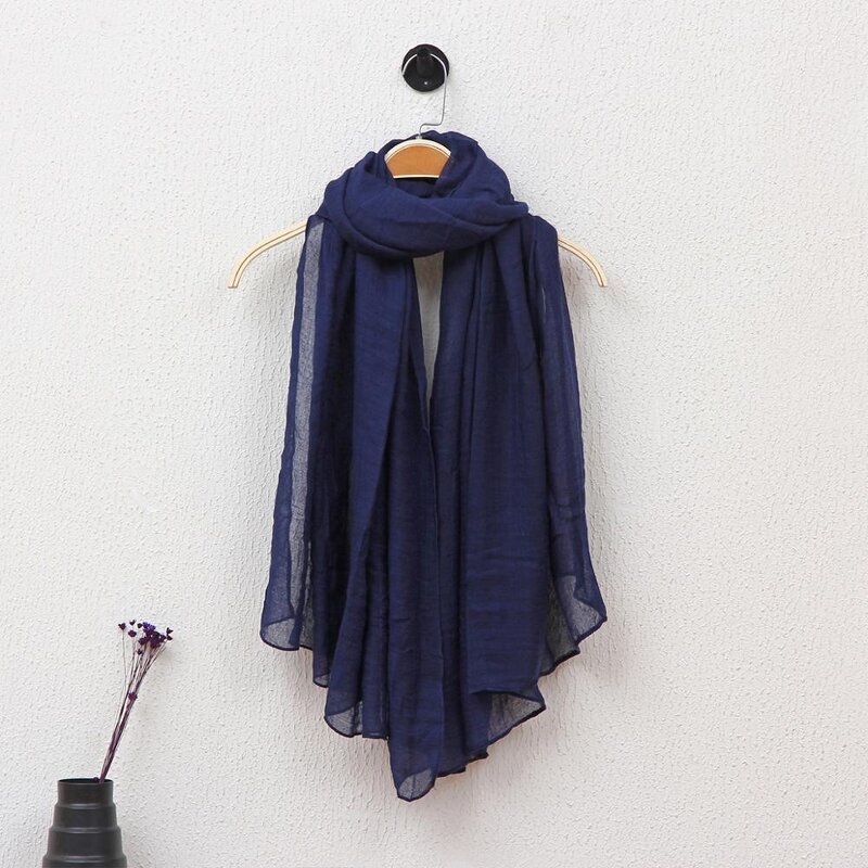 Muslim Hijab Factory - Long Linen Scarf Wholesale