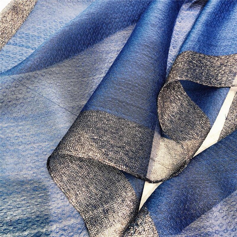 Wool Scarf Factory - Glitter Silk Dyeing Scarf Wholesale