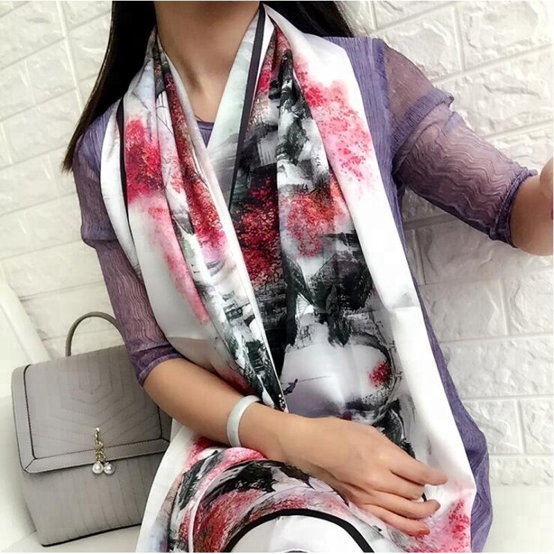 Silk Shawl Factory - Custom Water Pattern Scarf Supplier