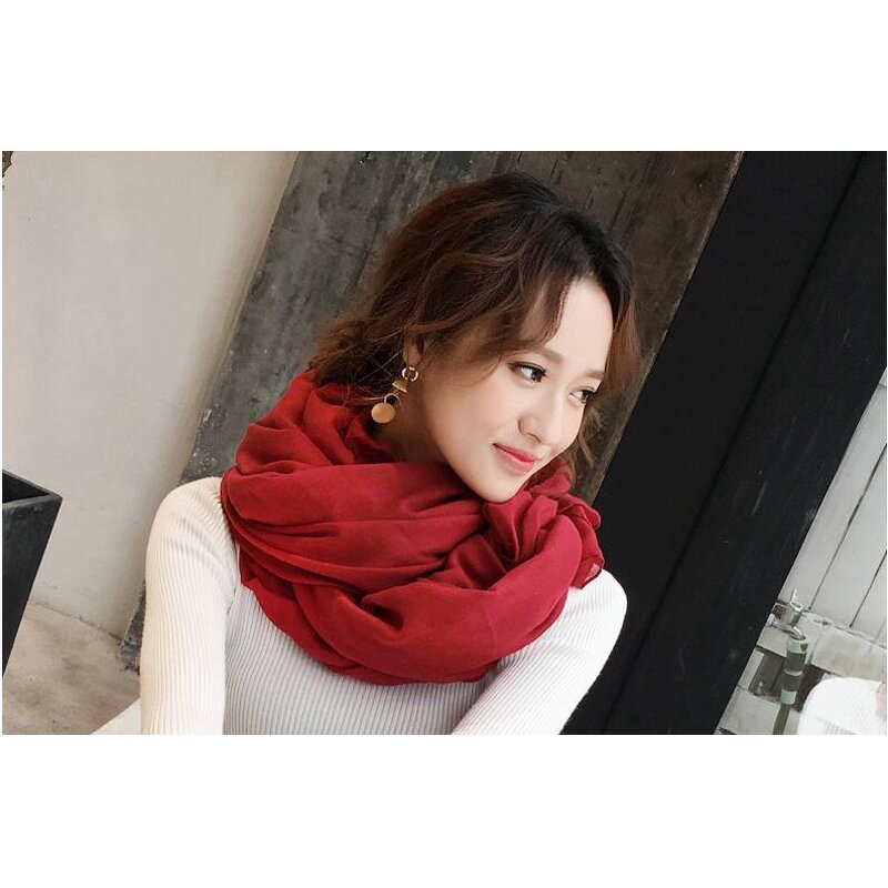 Muslim Hijab Factory - Cotton Linen Pashmina Scarf