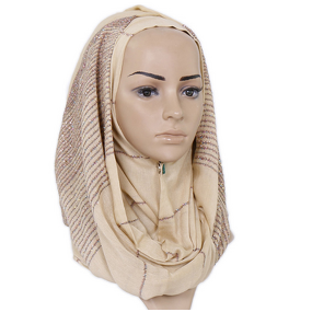 Wedding Hijab Manufacturer - Spun Gold Cotton Scarf Supplier