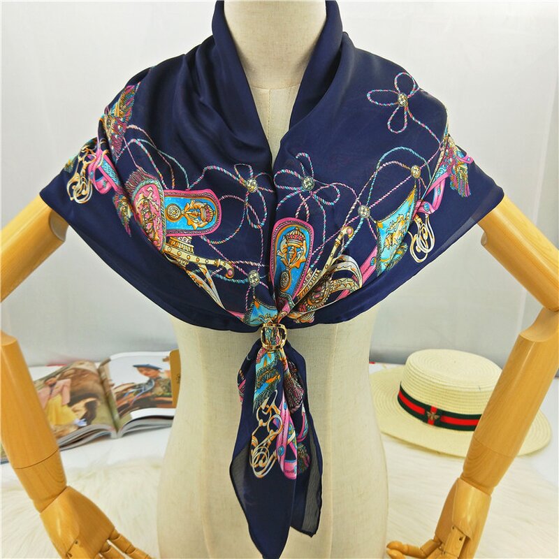 Beach Shawl Factory - Summer Chain Design Silk Scarf