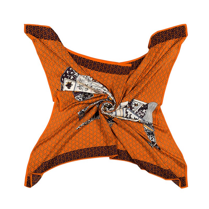 Silk Shawl Factory - Iran Fashion Printed Twill Scarf