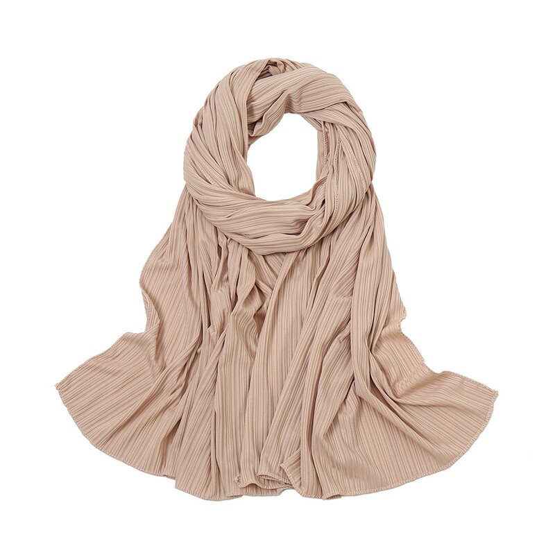 Muslim Hijab Scarf Factory - Pleated Crinkled Cotton Scarf
