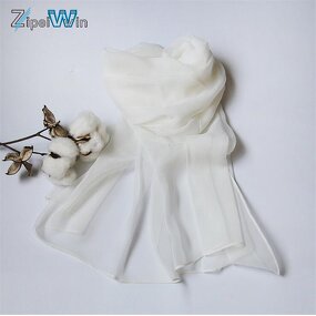White Silk Scarf Factory - Bulk Ready to Paint Scarf Supplier