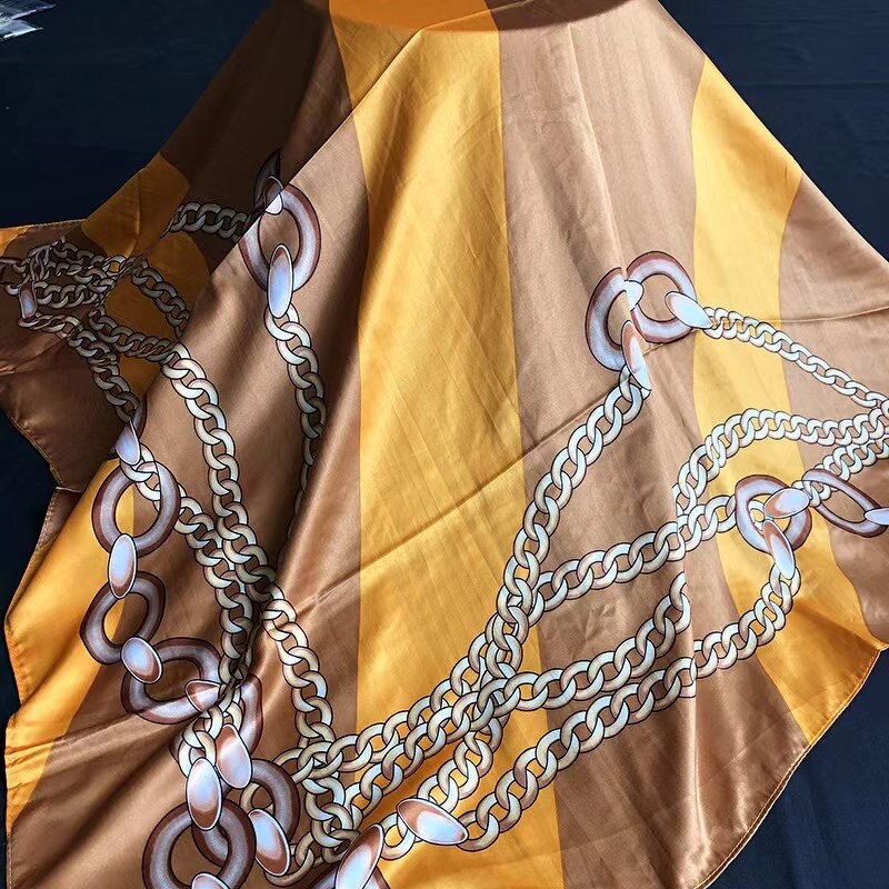 Hijab Scarf Factory - 110x110cm Satin Square Hijab Wholesale