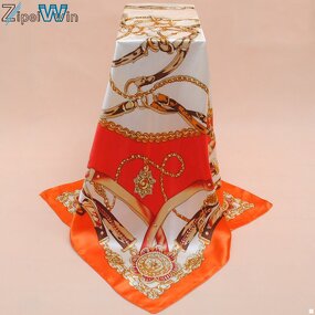 Silk Scarf Manufacturer - Bohemian Chain Pattern Scarf