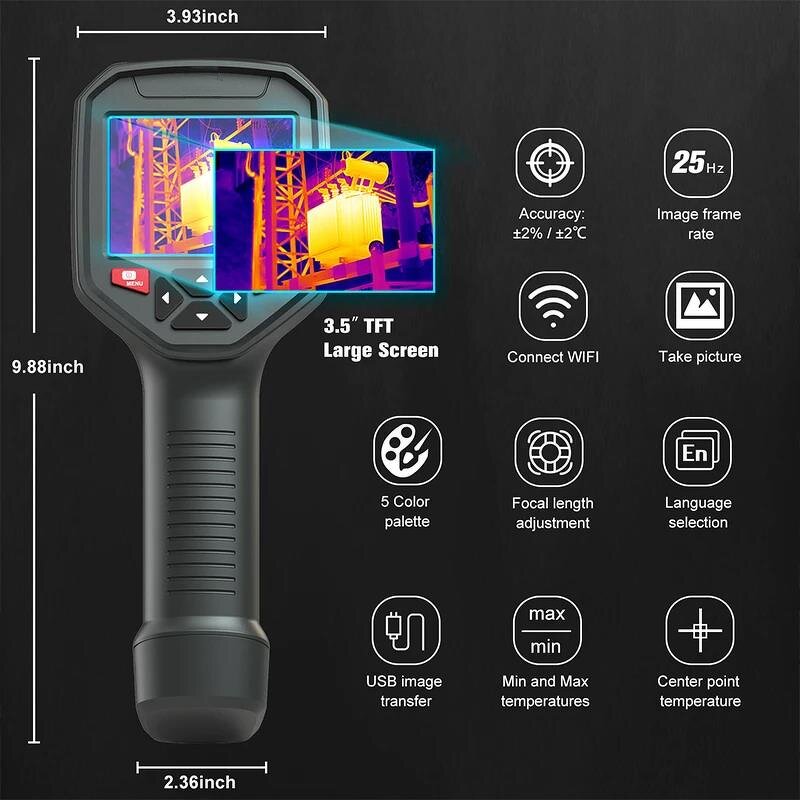 Infrared Thermal Imager Factory - 384 X 288 for PCB Maintenance