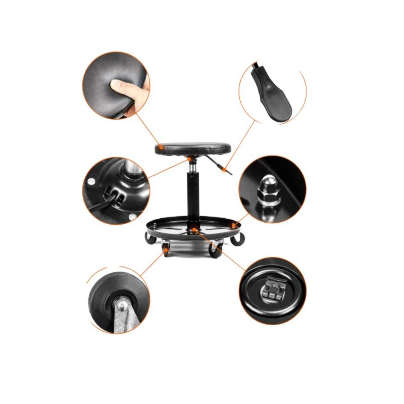 Z-Type Creeper Manufacturer - 7-Wheel Foldable