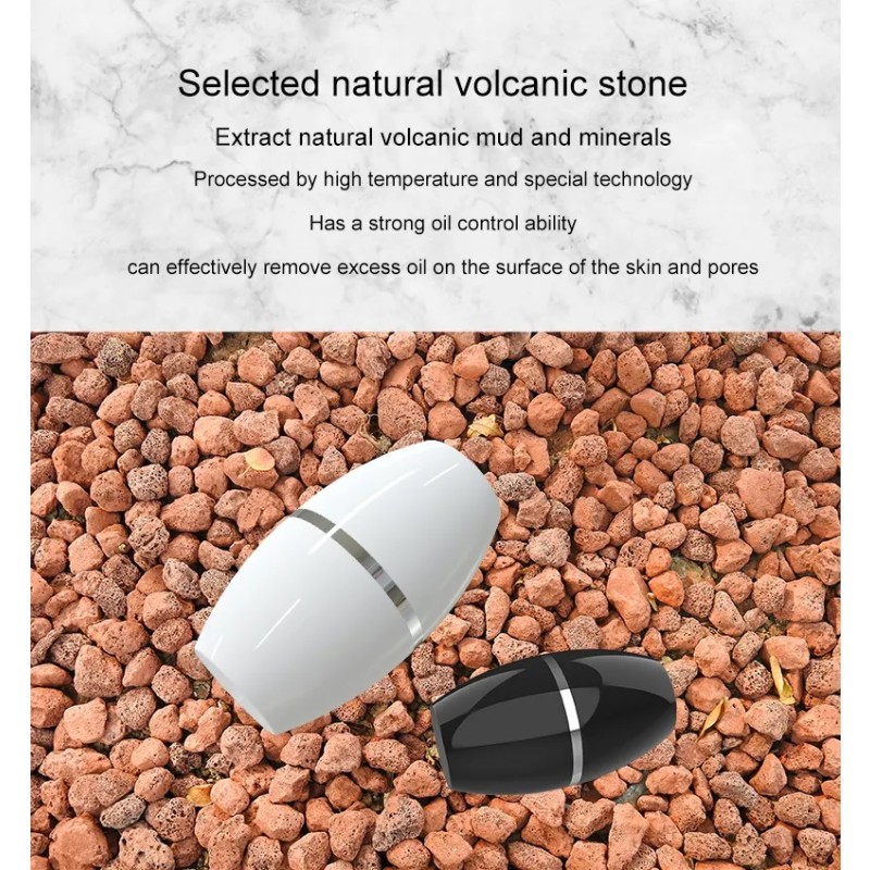 Oil Absorbing Roller Factory - OEM Portable Plastic Rose Quartz T-zone Oil Control Volcanic