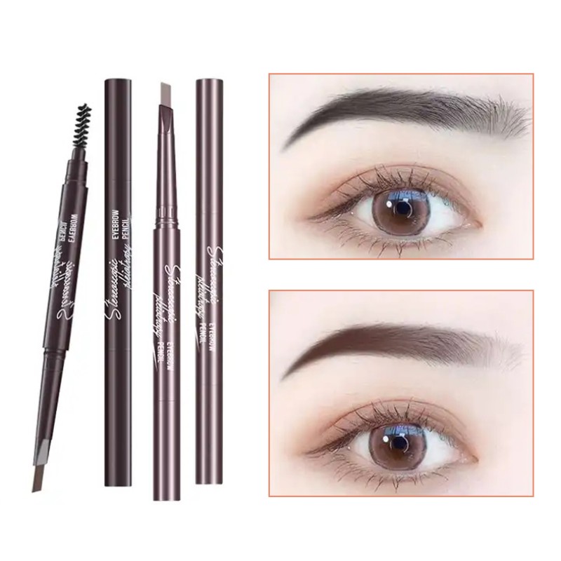 Eyebrow Pen Supplier - Bulk Best Selling 2 in 1 Grey With Brush Wholesale Factory Direct Sell