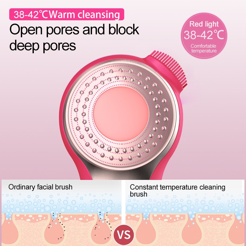 Face Exfoliator Supplier - Bulk Portable Electric Silicone Scrub Pore Cleaner Sonic