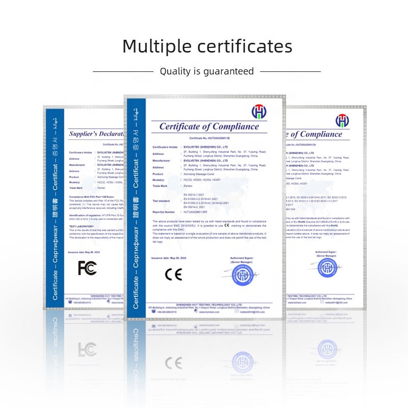 Hair Care Comb Supplier - OEM Durable Home Use Ionic Electric Vibration IR 5 Gear Scalp