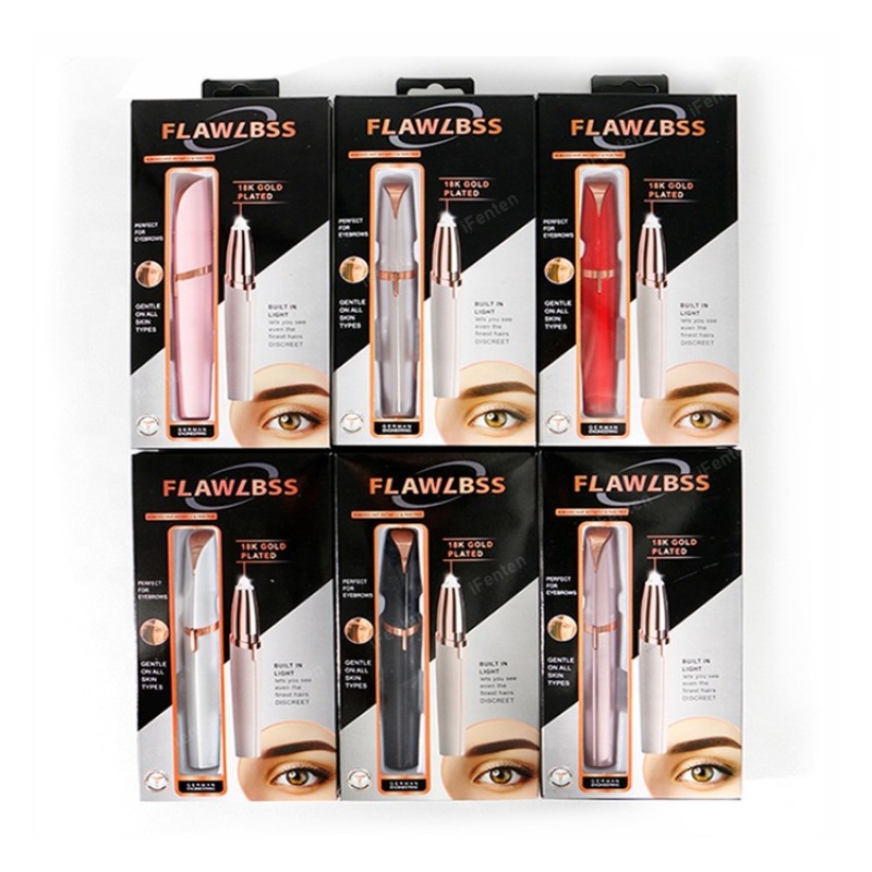Facial Hair Remover Factory - Bulk Electric Eyebrow Trimmer Women Automatic Beauty Trimmer LED