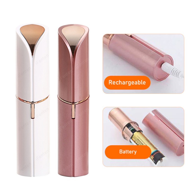 Eyebrow Trimmer Supplier - OEM Portable Women Round Blade Replaceable Mini Electric Rechargeable