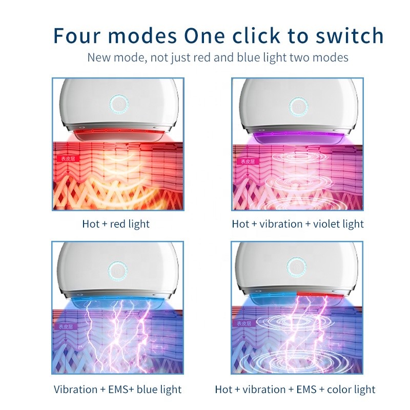 Light Therapy Device Supplier - OEM Indonesia LED EMS Electric Heat Scrapping Gua Sha Face Lift