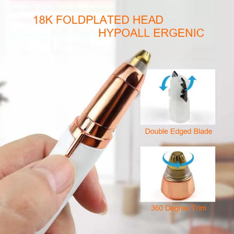 Eyebrow Trimmer Supplier - OEM Electronic Battery Operated Painless Hair Epilator Small Women