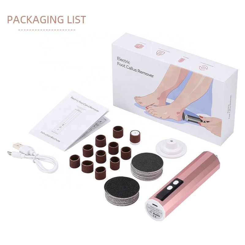 Pedicure Tools Factory - Bulk Portable Electric Foot Callus Remover 9 Speeds Replaceable