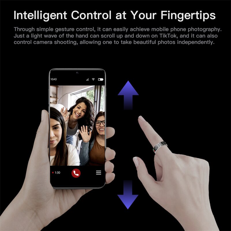 Smart Ring LED Touchscreen Factory - Wholesale Health Tracker