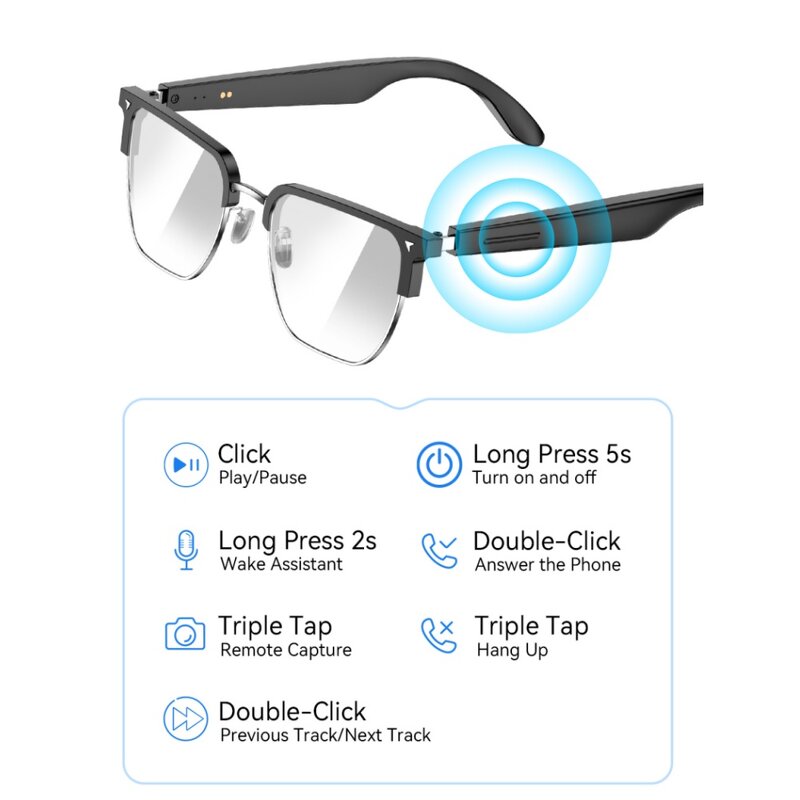 AI Smart Sunglasses Factory - Camera WiFi Audio