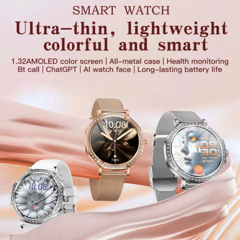 Smart Watch for Ladies Factory - AMOLED ChatGPT BT