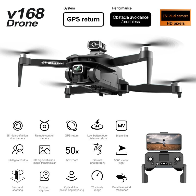 Mini Drone Factory - 4K 8K WiFi GPS Positioning