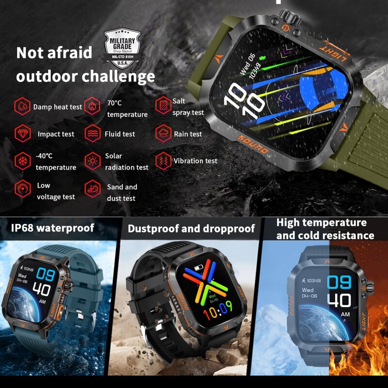 Smart Watch for Men Factory - Altitude Compass IP68