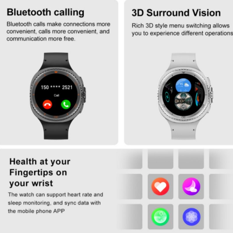 Smart Watch for Men Factory - IP68 Waterproof 3D Dial