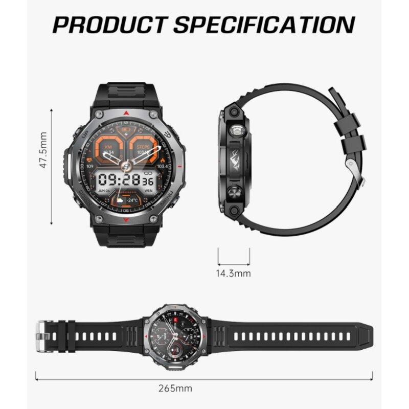 Outdoor Sport Watch Factory - AMOLED 5ATM Waterproof