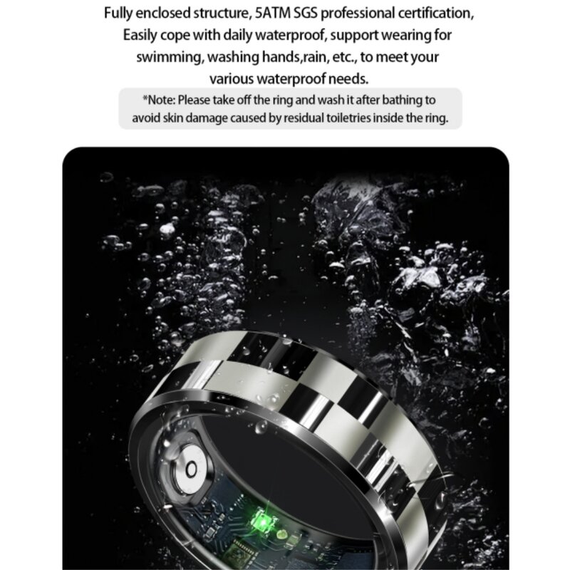 Smart Rings Factory - 5ATM Waterproof Blood Oxygen