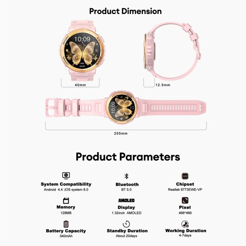 Smart Watch for Women Factory - BT Call AMOLED 3ATM