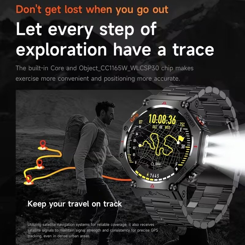 GPS Smart Watch Factory - Offline Maps Compass Battery