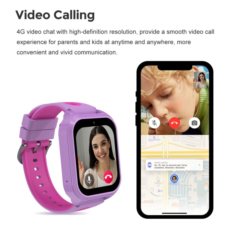 Kids 4G Smart Watch Factory - GPS WiFi SOS Camera