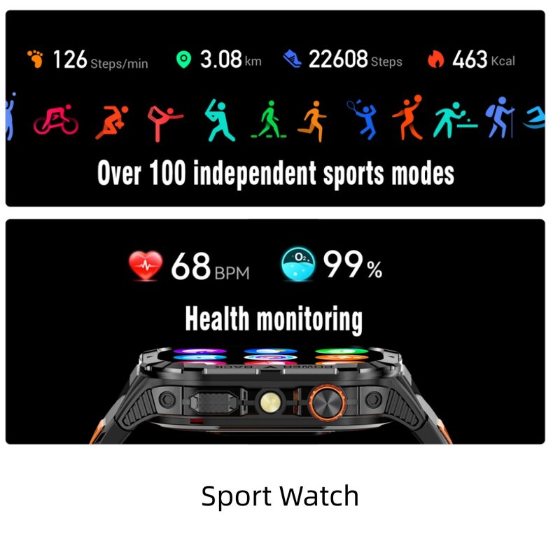 Smart Sport Watch Factory - IP68 AMOLED Screen