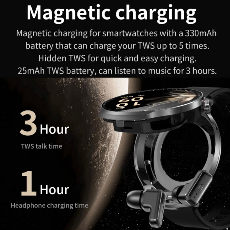 Smart Watch with Earphones Factory - TWS Noise Reduction
