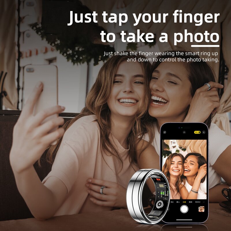 5ATM Waterproof Smart Ring Factory - OEM Female Cycle Remind