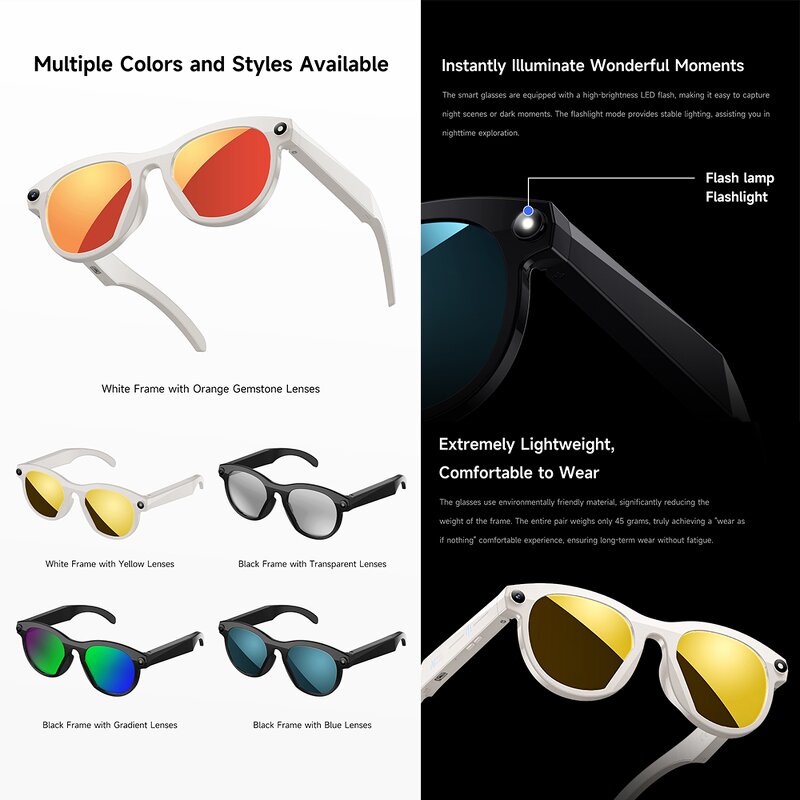 Smart Glasses Factory - Camera Photochromic IP65