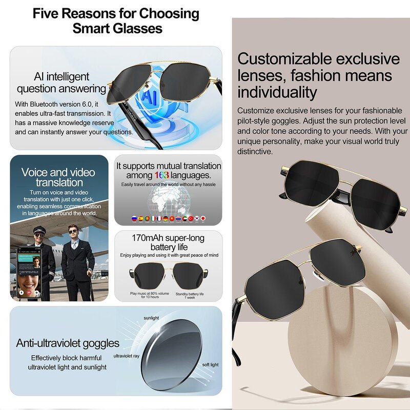 Bluetooth Audio Glasses Factory - Wholesale Outdoor