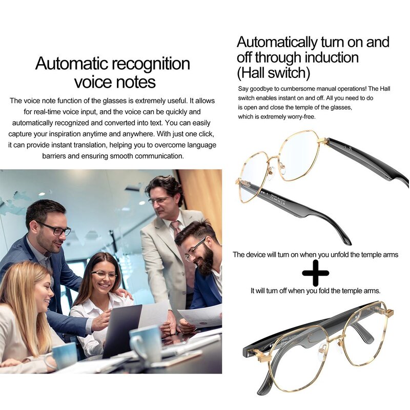 Bluetooth Audio Glasses Factory - 2025 New Design