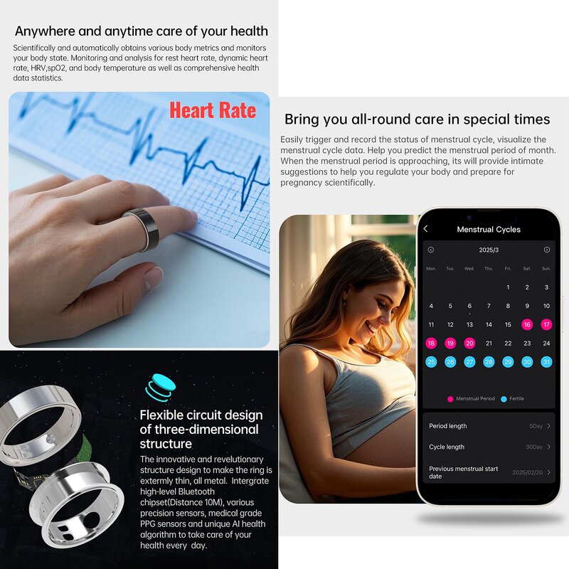 Smart Ring Factory - Custom Health Tracker 316L