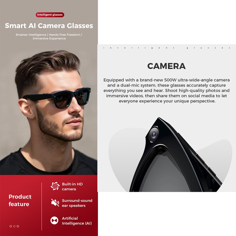 Smart Camera Glasses Factory - OEM ODM 1080P