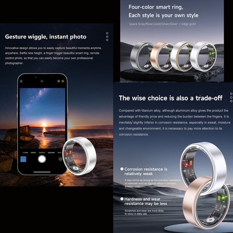 Smart Ring Factory - OEM Health Temperature