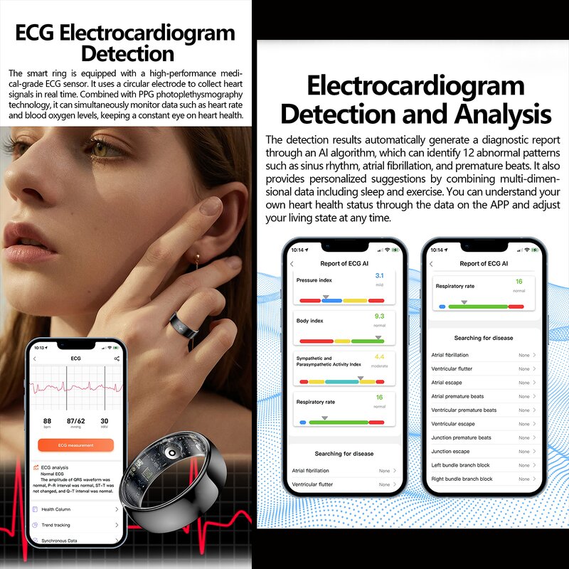 Smart Health Ring Factory - OEM ECG Medical Grade