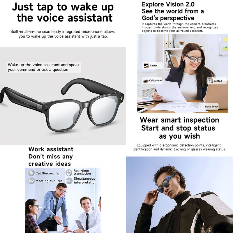 Smart Glasses Factory - ODM AI Translation 8MP