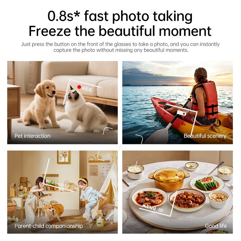 AI Smart Glasses with Camera Manufacturer - OEM 8MP HD Camera